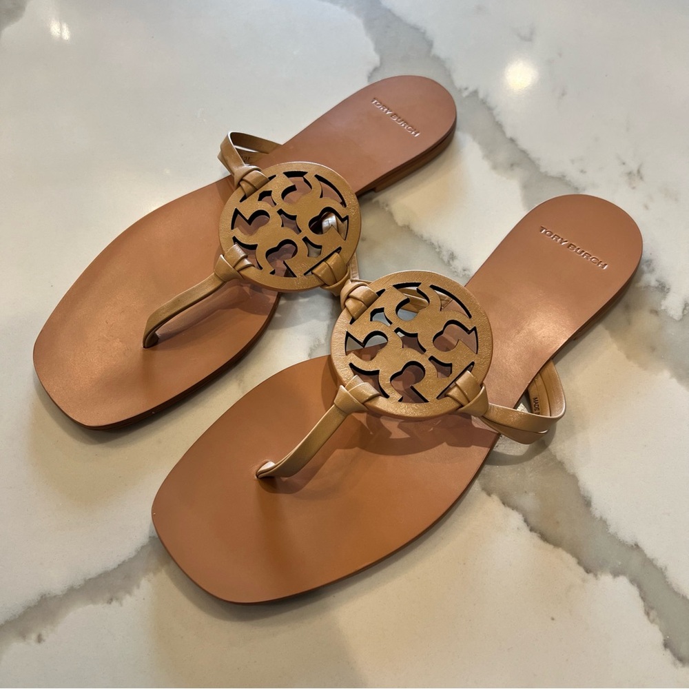 Tory Burch Tan Leather Sandals